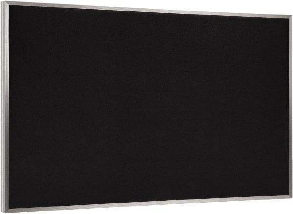 Ghent - 46-1/2" Wide x 36" High Open Cork Bulletin Board - Rubber, Black - Americas Industrial Supply