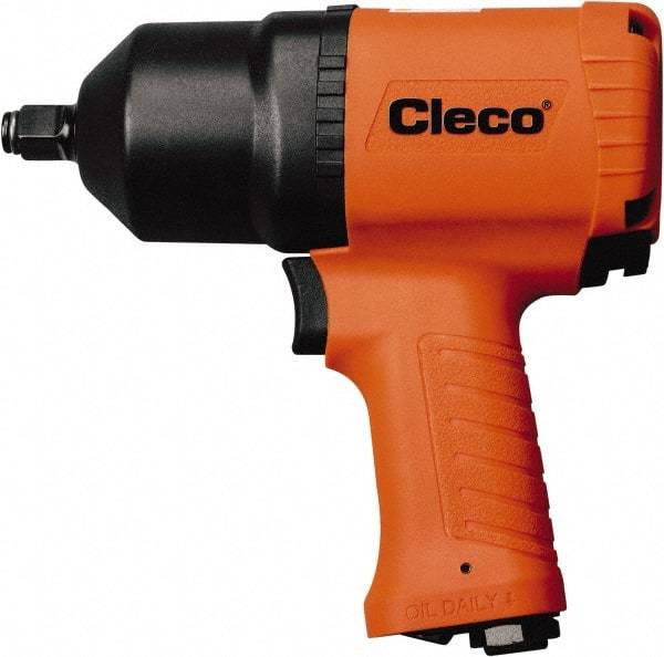 Cleco - 3/8" Drive, 10,000 RPM, 450 Ft/Lb Torque Impact Wrench - Pistol Grip Handle, 1,600 IPM, 40.5 CFM, 90 psi, 1/4" NPT Inlet - Americas Industrial Supply