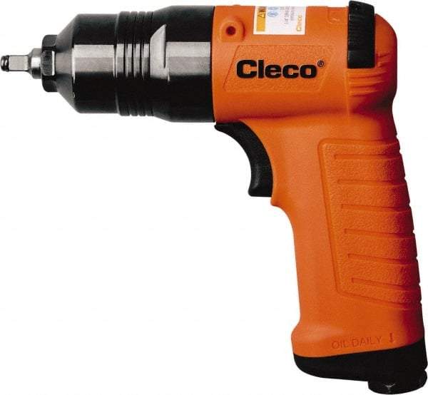 Cleco - 3/8" Drive, 12,000 RPM, 340 Ft/Lb Torque Impact Wrench - Pistol Grip Handle, 1,400 IPM, 39.8 CFM, 90 psi, 1/4" NPT Inlet - Americas Industrial Supply