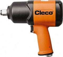 Cleco - 1/2" Drive, 8,000 RPM, 800 Ft/Lb Torque Impact Wrench - Pistol Grip Handle, 1,250 IPM, 64 CFM, 90 psi, 1/4" NPT Inlet - Americas Industrial Supply