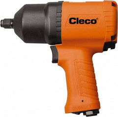 Cleco - 1/2" Drive, 8,500 RPM, 780 Ft/Lb Torque Impact Wrench - Pistol Grip Handle, 1,200 IPM, 40.5 CFM, 90 psi, 1/4" NPT Inlet - Americas Industrial Supply