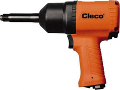 Cleco - 1/2" Drive, 8,000 RPM, 800 Ft/Lb Torque Impact Wrench - Pistol Grip Handle, 1,250 IPM, 40.5 CFM, 90 psi, 1/4" NPT Inlet - Americas Industrial Supply