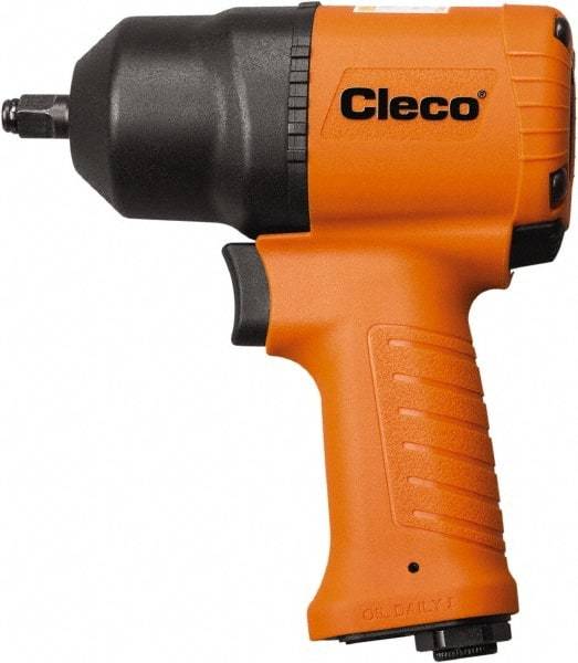 Cleco - 1/2" Drive, 9,000 RPM, 850 Ft/Lb Torque Impact Wrench - Pistol Grip Handle, 1,200 IPM, 37.5 CFM, 90 psi, 1/4" NPT Inlet - Americas Industrial Supply