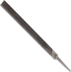 Anglo American - 10" Long, Second Cut, Mill American-Pattern File - Single Cut, 0.16" Overall Thickness, Tang - Americas Industrial Supply