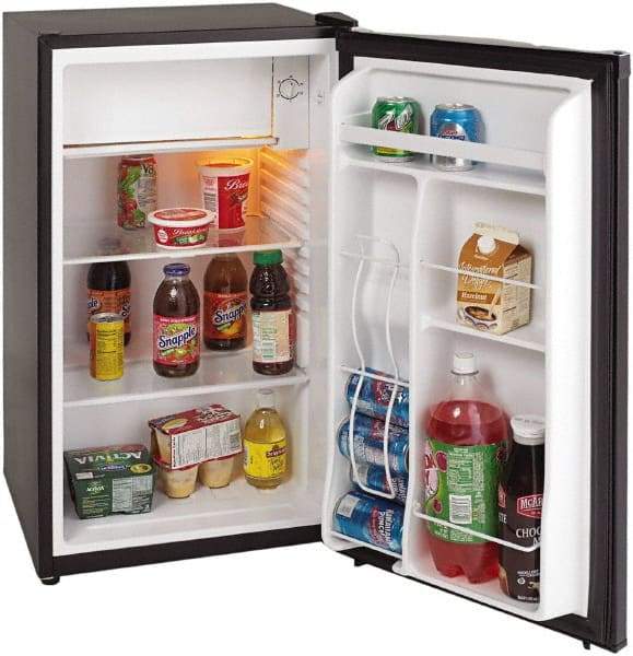 Avanti - 3.3 Cubic Ft. Black Office Refrigerator - 18 Inch Wide x 17-1/2 Inch Deep x 33 Inch High - Americas Industrial Supply