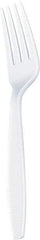 Dixie - Dixie Plastic Tableware, Heavyweight Forks - White - Americas Industrial Supply