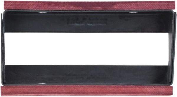 Irwin - 3" Wide x 3.8" High x 1.1" Thick, Flat/No Step Vise Jaw - Fixed Jaw, Compatible with Record Bench Vises - Americas Industrial Supply