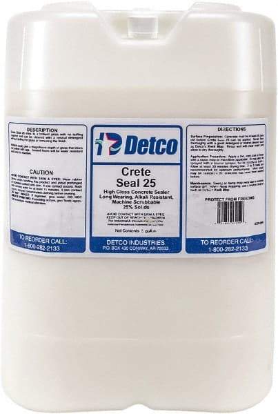 Detco - 5 Gal Container Glossy Clear Sealer - 400 Sq Ft/Gal Coverage, <100 g/L g/L VOC Content - Americas Industrial Supply