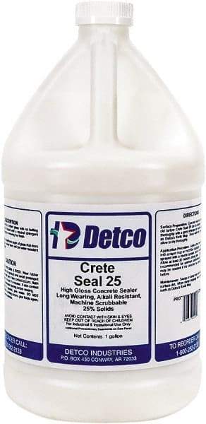 Detco - 1 Gal Bottle Glossy Clear Sealer - 400 Sq Ft/Gal Coverage, <100 g/L g/L VOC Content - Americas Industrial Supply