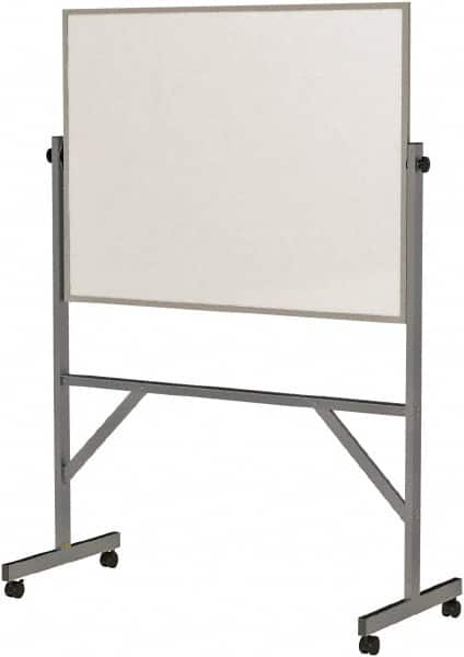 Ghent - 72" High x 53" Wide Reversible Dry Erase Board - Acrylate, 20" Deep, Includes Eraser & 4 Markers - Americas Industrial Supply