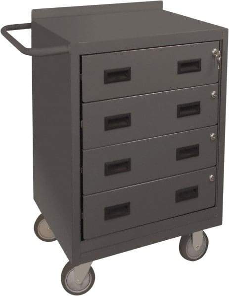 Durham - 1,200 Lb Capacity, 18" Wide x 24" Long x 39-3/4" High Mobile Cart - 4 Drawer, Steel, 2 Rigid/2 Swivel Casters - Americas Industrial Supply