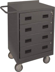 Durham - 1,200 Lb Capacity, 18" Wide x 24" Long x 39-3/4" High Mobile Cart - 4 Drawer, Steel, 2 Rigid/2 Swivel Casters - Americas Industrial Supply