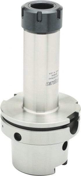 Parlec - 2mm to 20mm Capacity, 4.72" Projection, HSK100A Hollow Taper, ER32 Collet Chuck - 0.0002" TIR, Through-Spindle - Exact Industrial Supply
