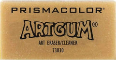 Prismacolor - Rectangle Rubber Art Gum Eraser - Tan - Americas Industrial Supply