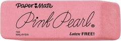 Paper Mate - Rectangle Rubber Eraser - Pink - Americas Industrial Supply