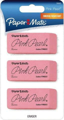 Paper Mate - Rectangle Rubber Eraser - Pink - Americas Industrial Supply