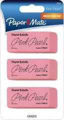 Paper Mate - Rectangle Rubber Eraser - Pink - Americas Industrial Supply