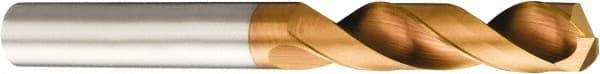 Sandvik Coromant - 7mm 140° Solid Carbide Jobber Drill - Multilayer TiAlN Finish, Right Hand Cut, Spiral Flute, Straight Shank, 3.1102" OAL, Split Point - Americas Industrial Supply