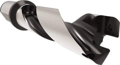 Allied Machine and Engineering - Series 29, 29 to 31.99mm Diam, 32mm Diam Straight Shank with Flange, Helical Flute Spade Drill - 96mm Max Depth, 136.2mm Body Length, 196.2mm OAL, Standard Length, Through Coolant - Americas Industrial Supply