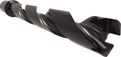 Allied Machine and Engineering - Series 29, 29 to 32mm Diam, 1-1/4" Diam Straight Shank with Flange, Helical Flute Spade Drill - 8-13/16" Max Depth, 10-27/64" Body Length, 12-45/64" OAL, Standard Length, Through Coolant - Americas Industrial Supply