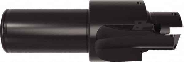 Allied Machine and Engineering - ISO 11926-1, MS 16142, SAE J1926-1 Standard, 1-3/16-12, 14 Tube Dash Number, 15° Porting Angle, 1.102" Pilot Diam, 1-1/4" Shank Diam, Indexable Spade Blade Insert Porting Tool - 2 Porting Inserts, 5.171" Overall Length - Americas Industrial Supply