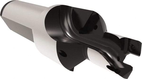 Allied Machine and Engineering - 12 to 12.99mm Diam, Straight Shank, 19.05mm Body Shank Diam, Combo Chamfer and Countersink Drill - TCMT 110204 Insert, 94.85mm OAL - Americas Industrial Supply