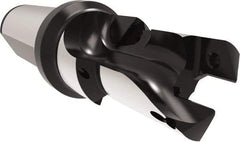 Allied Machine and Engineering - 20 to 21.99mm Diam, Straight Shank, 25.4mm Body Shank Diam, Combo Chamfer and Countersink Drill - TCMT 110204 Insert, 115.49mm OAL - Americas Industrial Supply