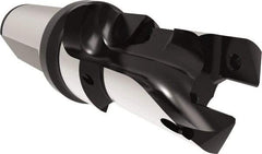 Allied Machine and Engineering - 22 to 23.99mm Diam, Straight Shank, 25.4mm Body Shank Diam, Combo Chamfer and Countersink Drill - TCMT 110204 Insert, 117.87mm OAL - Americas Industrial Supply