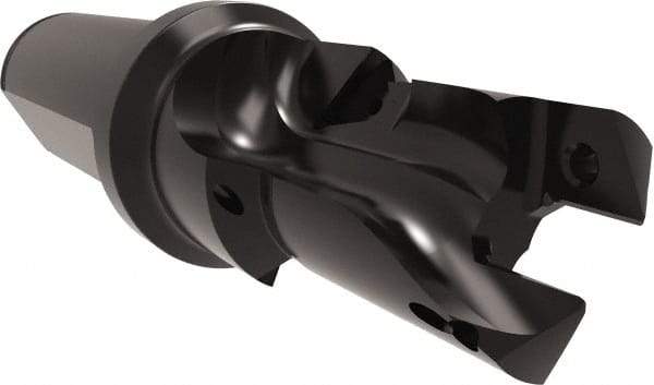 Allied Machine and Engineering - 20 to 22mm Diam, Straight Shank, 25.4mm Body Shank Diam, Combo Chamfer and Countersink Drill - TCMT 110204 Insert, 115.49mm OAL - Americas Industrial Supply