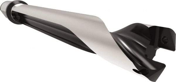 Allied Machine and Engineering - Series 29, 29 to 31.99mm Diam, 32mm Diam Straight Shank with Flange, Straight Flute Spade Drill - 223.9mm Max Depth, 264.1mm Body Length, 324.1mm OAL, Standard Length, Through Coolant - Americas Industrial Supply