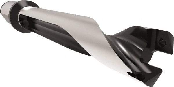 Allied Machine and Engineering - Series 29, 29 to 31.99mm Diam, 32mm Diam Straight Shank with Flange, Straight Flute Spade Drill - 159.9mm Max Depth, 200.1mm Body Length, 260.1mm OAL, Standard Length, Through Coolant - Americas Industrial Supply