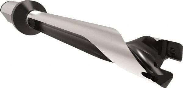 Allied Machine and Engineering - Series 11, 11 to 11.99mm Diam, 16mm Diam Straight Shank with Flange, Straight Flute Spade Drill - 83.9mm Max Depth, 110.6mm Body Length, 158.6mm OAL, Standard Length, Through Coolant - Americas Industrial Supply