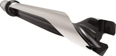 Allied Machine and Engineering - Series 26, 26 to 28.99mm Diam, 32mm Diam Straight Shank with Flange, Straight Flute Spade Drill - 202.9mm Max Depth, 244mm Body Length, 304.1mm OAL, Standard Length, Through Coolant - Americas Industrial Supply
