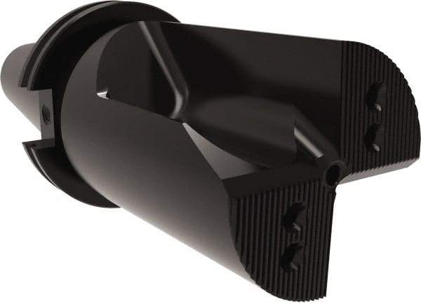 Allied Machine and Engineering - 3-3/4" Max Drill Depth, 1xD, 3.4" Diam, Indexable Insert Drill - 3 Inserts, CAT50 Taper Shank - Americas Industrial Supply