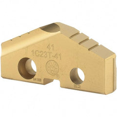 Allied Machine and Engineering - 41mm Diam x 1/4" Thick, Seat Code 3, 132° Included Angle Spade Drill Insert - TiN Coated, Carbide, Grade K20, Series T-A - Americas Industrial Supply