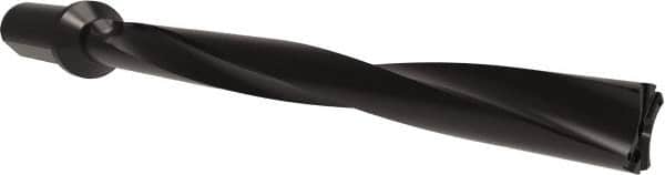 Allied Machine and Engineering - Series APX 38, 10xD, 2" Shank Diam, Drill Body - 19.8438" Drill Body Length to Flange, W3810H Toolholder, 24.9219" OAL, 19.8438" Drill Body Length, Weldon Flat Shank, Through Coolant - Americas Industrial Supply