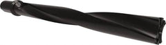 Allied Machine and Engineering - Series APX 51, 10xD, 50mm Shank Diam, Drill Body - 624.6mm Drill Body Length to Flange, W5110H Toolholder, 704.6mm OAL, 624.6mm Drill Body Length, Weldon Flat Shank, Through Coolant - Americas Industrial Supply