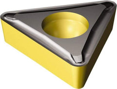 Sandvik Coromant - TCMT21.52 UF Grade 4335 Carbide Turning Insert - TiCN/AI2O3/TiN Finish, 60° Triangle, 1/4" Inscr Circle, 3/32" Thick, 1/32" Corner Radius - Americas Industrial Supply