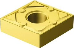 Sandvik Coromant - CNMG432 WF Grade 1525 Carbide Turning Insert - TiCN/TiN Finish, 80° Diamond, 1/2" Inscr Circle, 3/16" Thick, 1/32" Corner Radius - Americas Industrial Supply