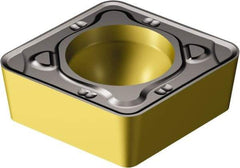 Sandvik Coromant - CCMT32.53 MR Grade 2220 Carbide Turning Insert - TiCN/AI2O3/TiN Finish, 80° Diamond, 3/8" Inscr Circle, 5/32" Thick, 3/64" Corner Radius - Americas Industrial Supply