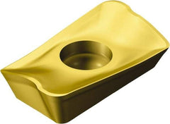 Sandvik Coromant - R390170416 PM Grade 1025 Carbide Milling Insert - TiCN/TiN Finish, 3/16" Thick, 9.6mm Inscribed Circle, 1.6mm Corner Radius - Americas Industrial Supply