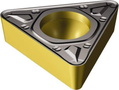 Sandvik Coromant - TCMT222 KR Grade 3210 Carbide Turning Insert - TiCN/AI2O3/TiN Finish, 60° Triangle, 1/4" Inscr Circle, 1/8" Thick, 1/32" Corner Radius - Americas Industrial Supply