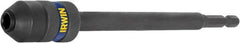 Irwin - 1/4" Drive Standard Socket Extension - 6" OAL, Black Oxide Finish - Americas Industrial Supply