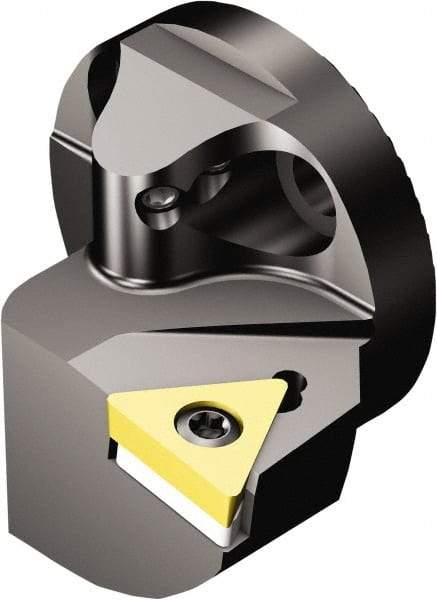 Sandvik Coromant - Left Hand Cut, Size 25, TCMT 11 03 04 & TCMT 221 Insert Compatiblity, Internal Modular Turning & Profiling Cutting Unit Head - 17mm Ctr to Cutting Edge, 20mm Head Length, Through Coolant, Series CoroTurn 107 - Americas Industrial Supply