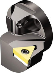 Sandvik Coromant - Right Hand Cut, Size 25, TCMT 221 Insert Compatiblity, Modular Turning & Profiling Cutting Unit Head - 17mm Ctr to Cutting Edge, 20mm Head Length, Through Coolant, Series CoroTurn 107 - Americas Industrial Supply