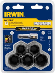 Irwin - 6 Piece Bolt Extractor Set - Clam Shell - Americas Industrial Supply