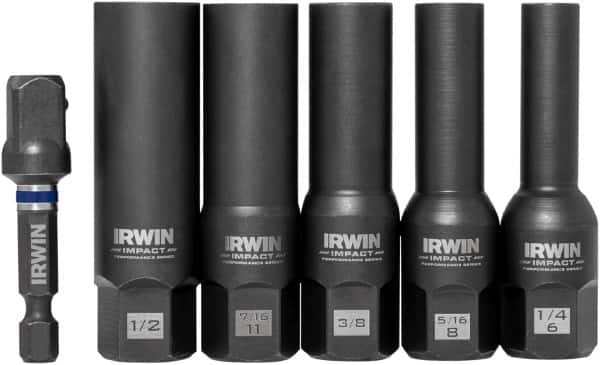 Irwin - 6 Piece Bolt Extractor Set - Clam Shell - Americas Industrial Supply