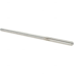 Alvord Polk - #22 Cobalt 6 Flute Chucking Reamer - Straight Flute, 0.151" Straight Shank, 1" Flute Length, 4" OAL - Americas Industrial Supply