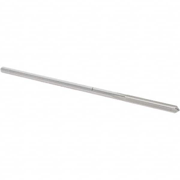 Alvord Polk - #27 Cobalt 4 Flute Chucking Reamer - Straight Flute, 0.135" Straight Shank, 1" Flute Length, 4" OAL - Americas Industrial Supply