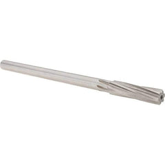 Alvord Polk - 13mm High Speed Steel 6 Flute Chucking Reamer - Spiral Flute, 0.4355" Straight Shank, 2" Flute Length, 8" OAL - Americas Industrial Supply